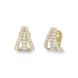 Triple Row Diamond Ear Cuffs