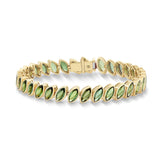 One-of-a-kind Cabochon Cut Tourmaline Bracelet