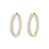 Shifted Shaker Diamond Hoops