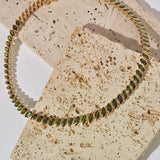 One-of-a-kind Cabochon Cut Tourmaline Necklace