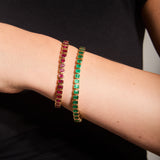 Emerald Bezel Bracelet