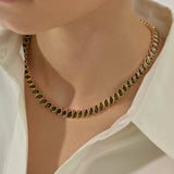 One-of-a-kind Cabochon Cut Tourmaline Necklace