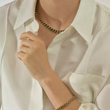 One-of-a-kind Cabochon Cut Tourmaline Necklace