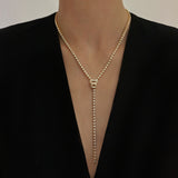 Zipper Diamond Necklace