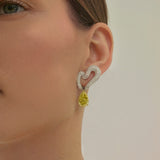 Maria Twisted Diamond Earrings