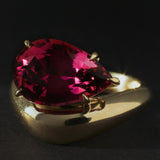 One-Of-A-Kind Magenta Tourmaline Ring