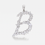 A mixed cut diamond B initial