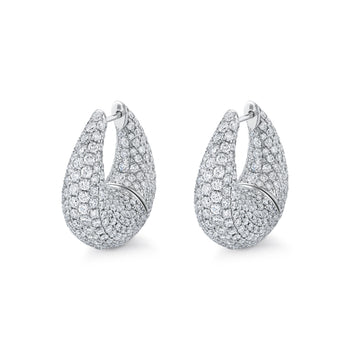 Bombe Diamond Hoops