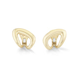 Maria Curved Gold Earrings
