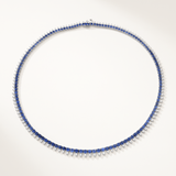 Graduated Sapphire Shaker Necklace