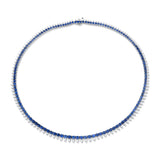 Graduated Sapphire Shaker Necklace