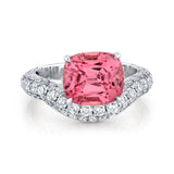 One-Of-A-Kind Cushion Imperial Malayan Garnet Ring