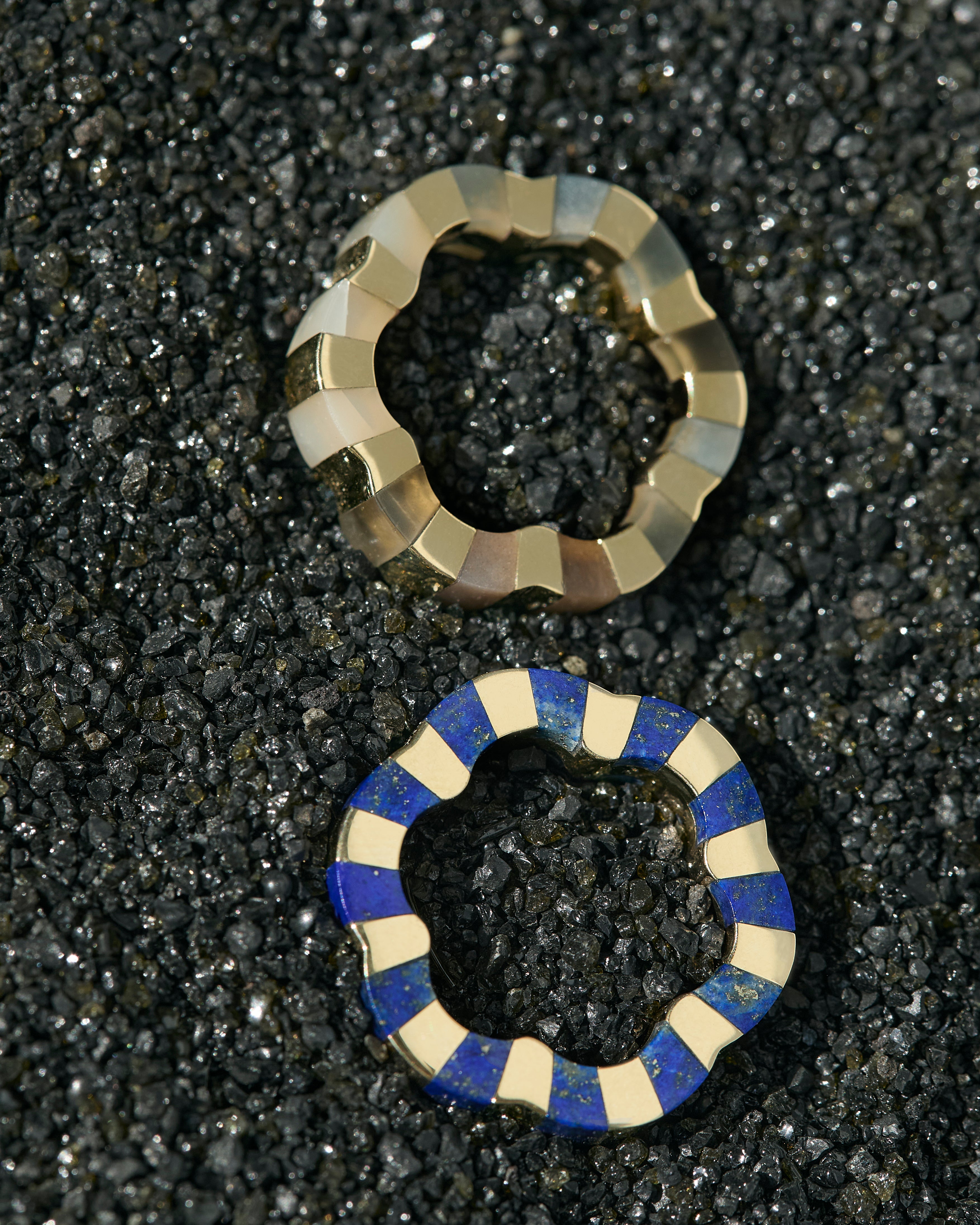 Isabel Delgado carved gemstone rings from the Sofia collection
