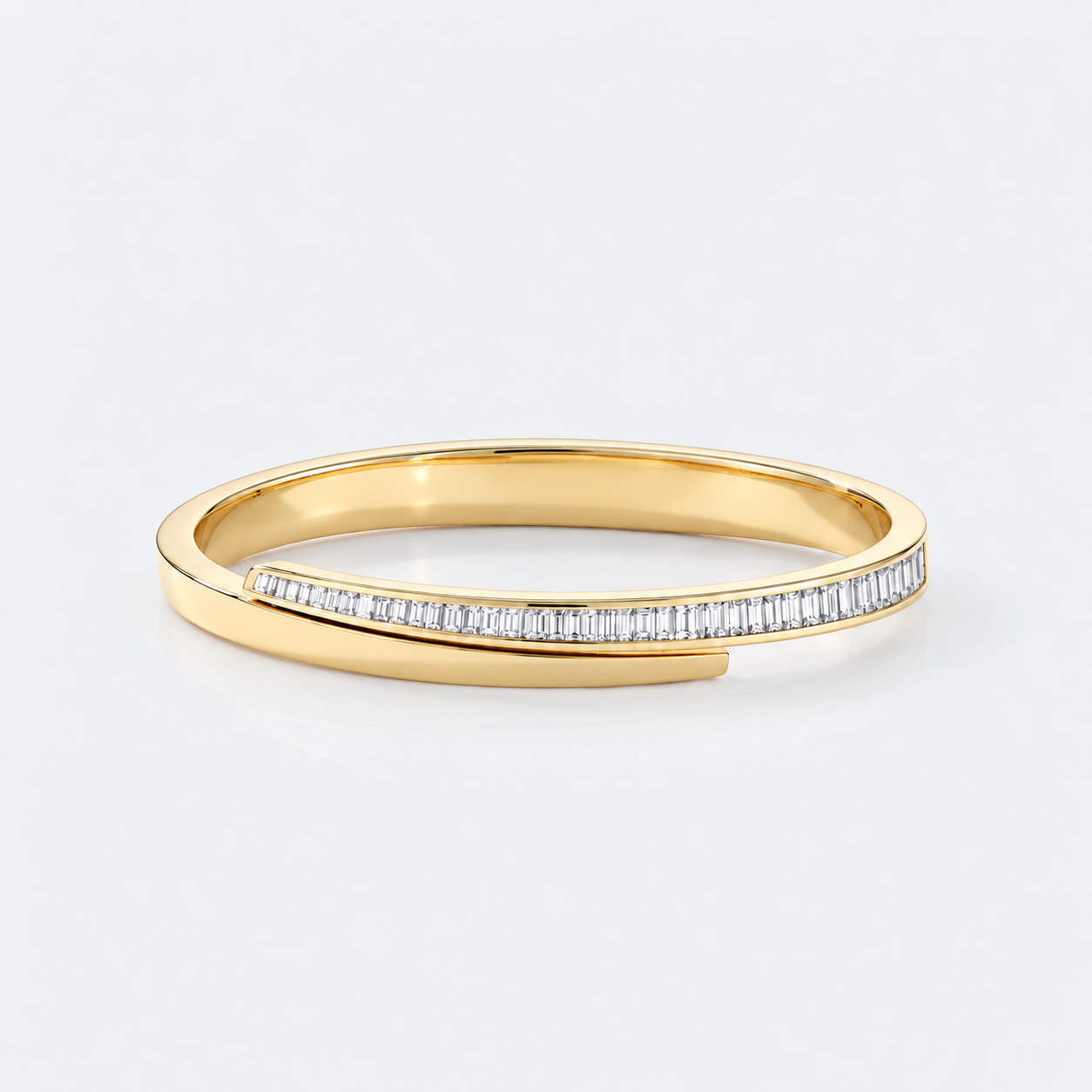 baguette and gold cuff