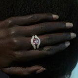 One-Of-A-Kind Cushion Imperial Malayan Garnet Ring