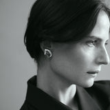 Maria Curved Gold Earrings