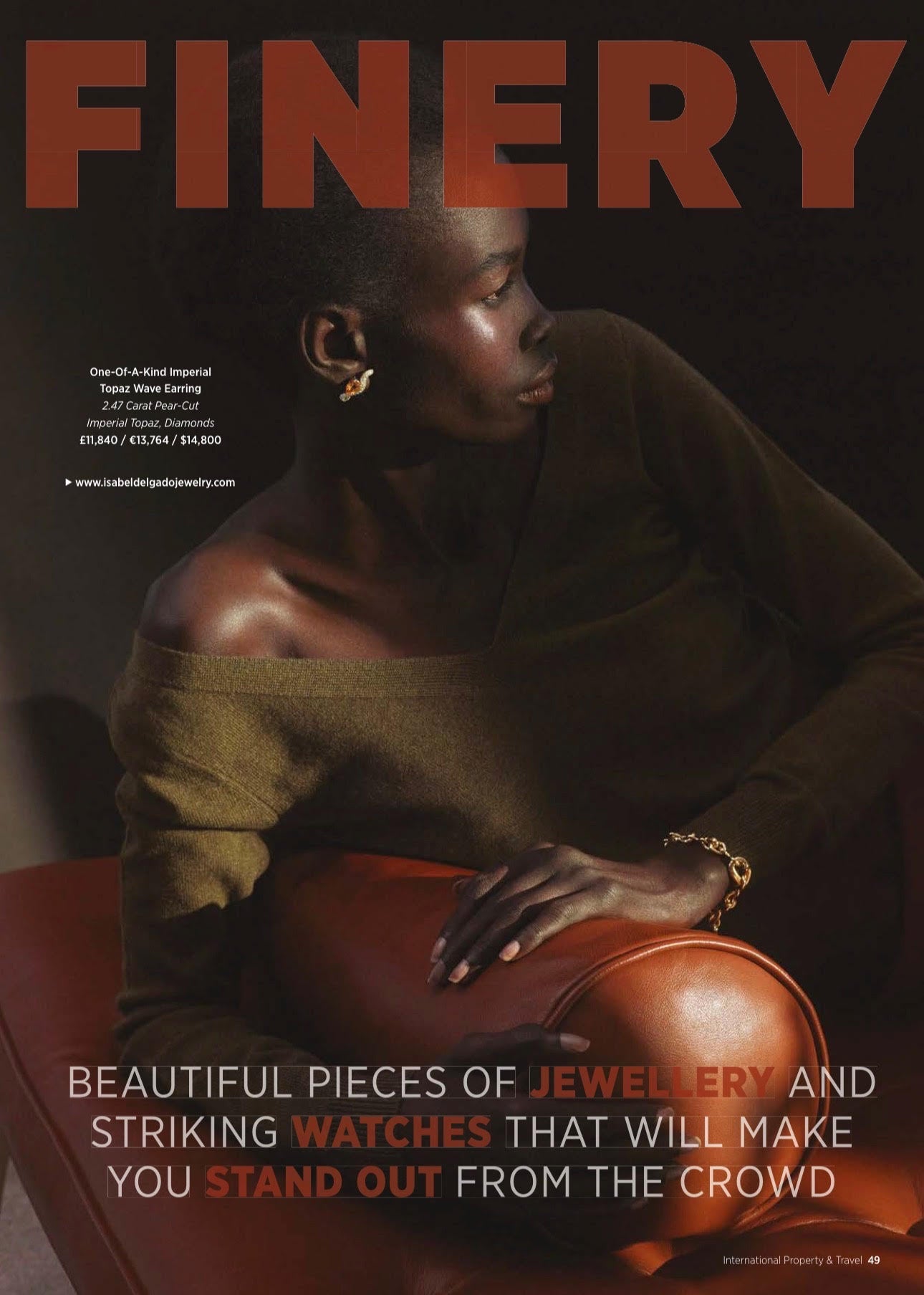 Isabel Delgado featured in the recent issue of International Property & Travel.