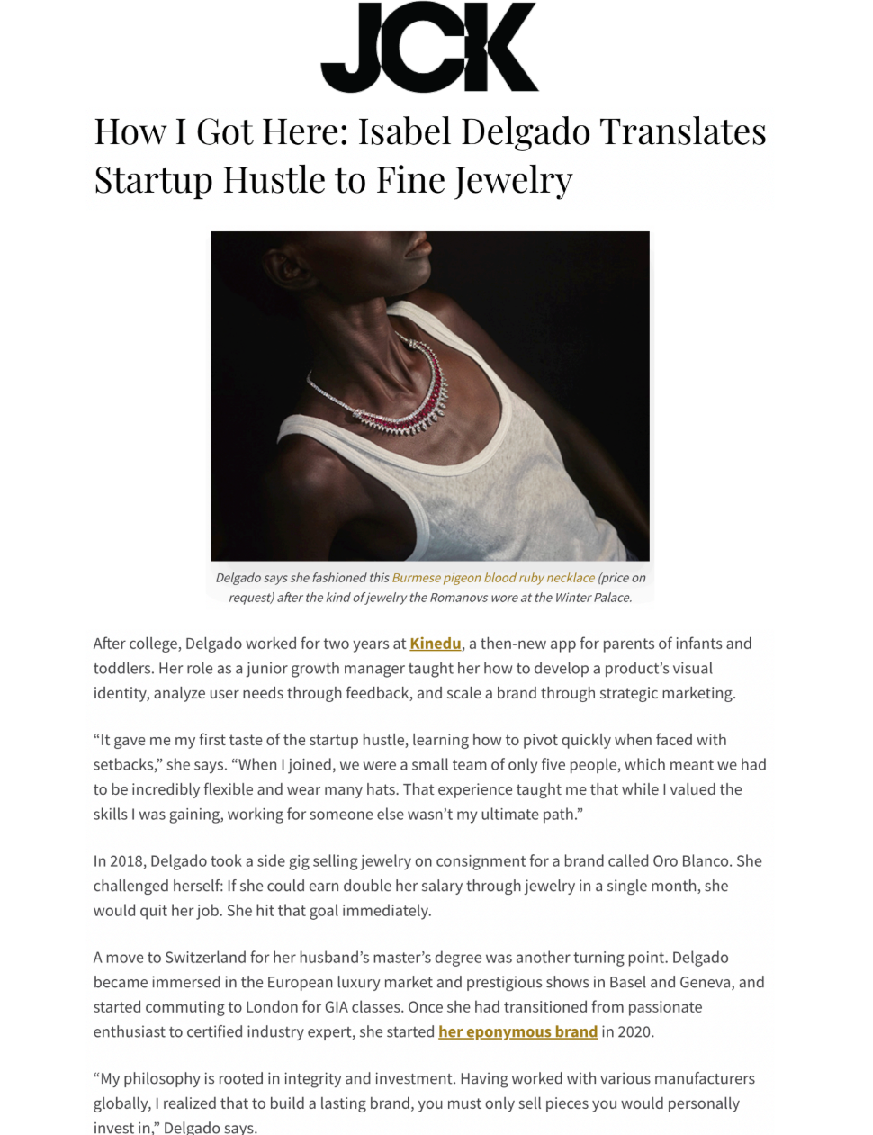 Isabel Delgado featured article 