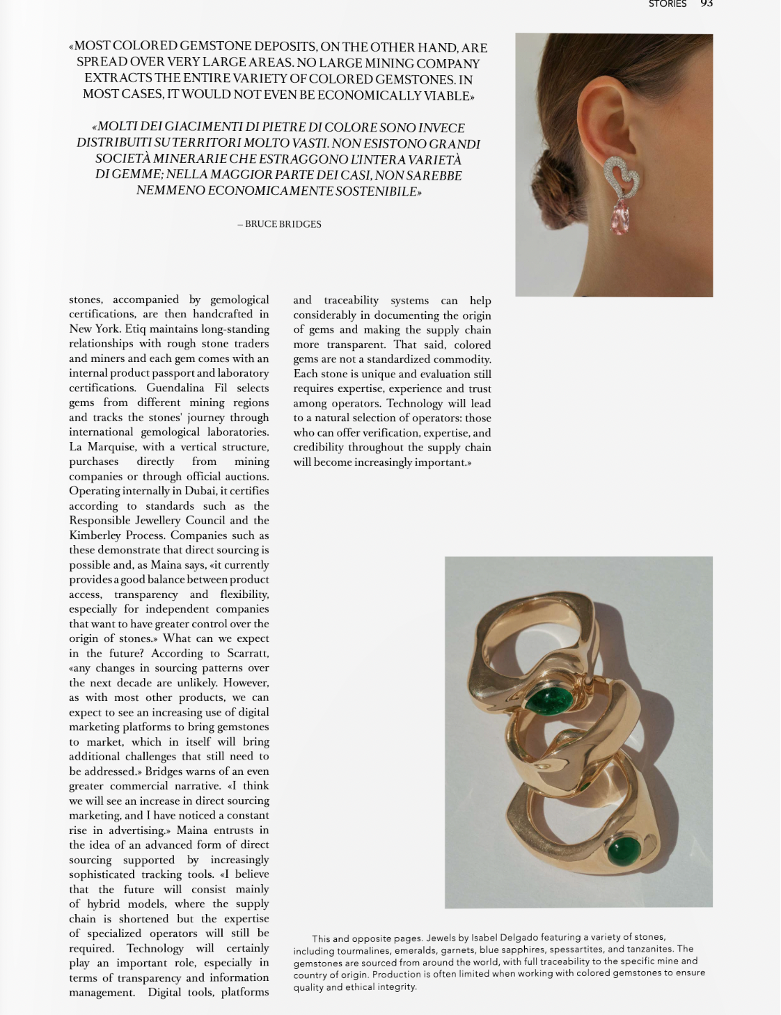 Isabel Delgado featured and quoted in the April 2026 issue of VO+ Magazine