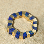 Carved Lapis Lazuli ring from the Sofia collection