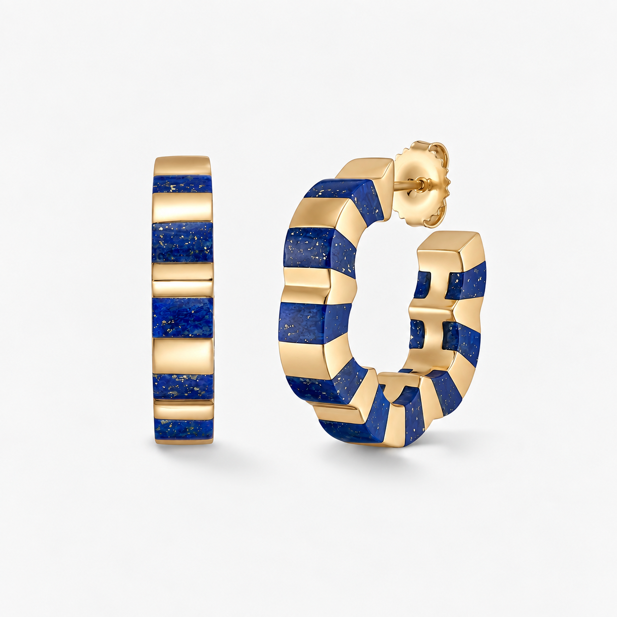 Sofia earrings with lapis lazuli