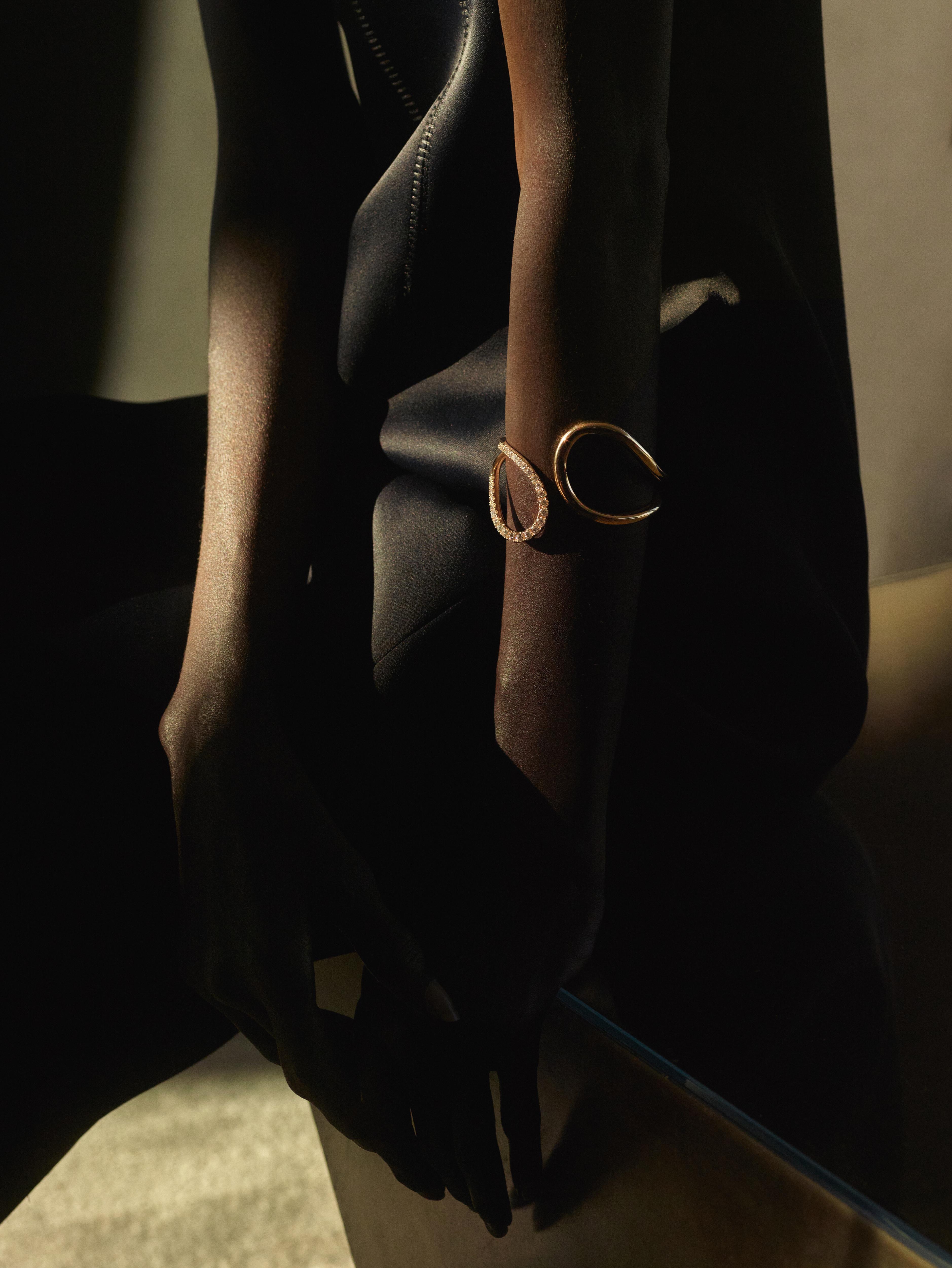 Maria diamond cuff bracelet designed by Isabel Delgado