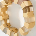 Multicolor moonstone ring crafted with gold