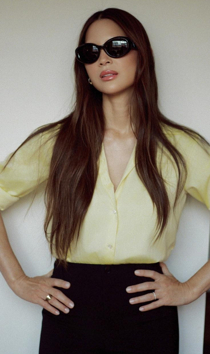Olivia Munn wears the Cataling ring for press in New York City, styled by Yael Quint and photographed by Emma Beilles.