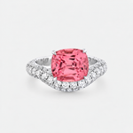 one of a kind gemstone wave ring