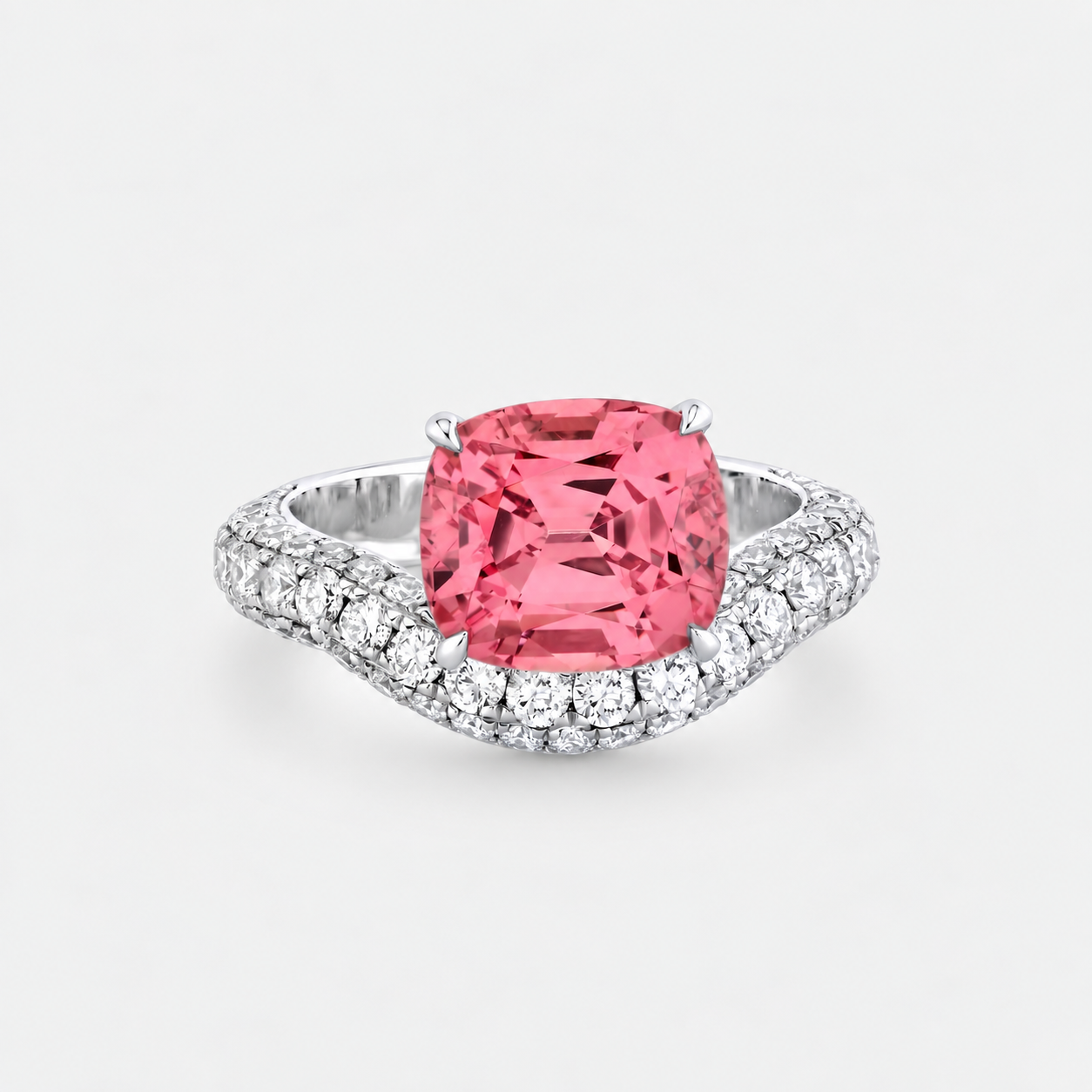 one of a kind gemstone wave ring