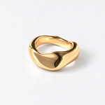 sculptural gold ring