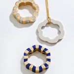 multigemstone rings crafted in gold designed by Isabel Delgado