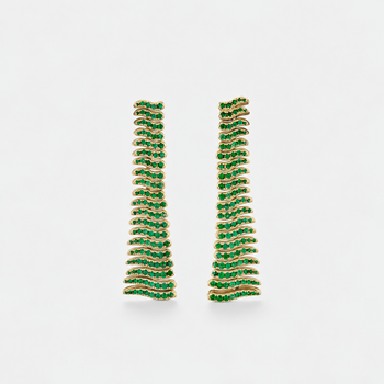 Stephanie Emerald Earrings