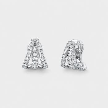 Triple Row Diamond Ear Cuffs