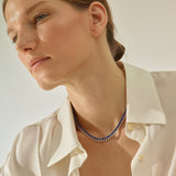 Graduated Sapphire Shaker Necklace