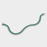 emerald and diamond bracelet