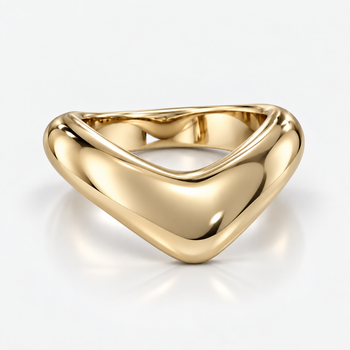 Maria Gold Wave Ring