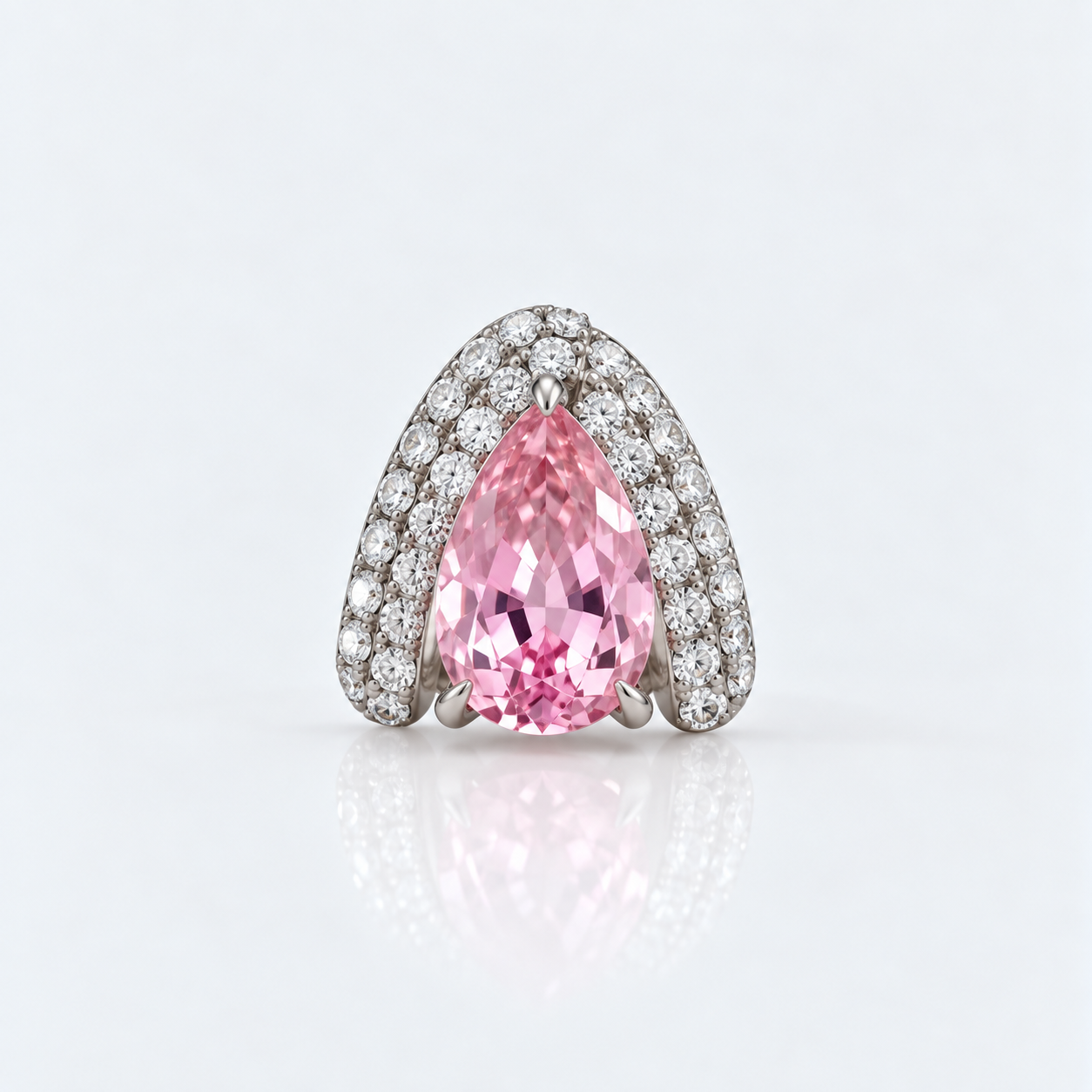 pink tourmaline earring